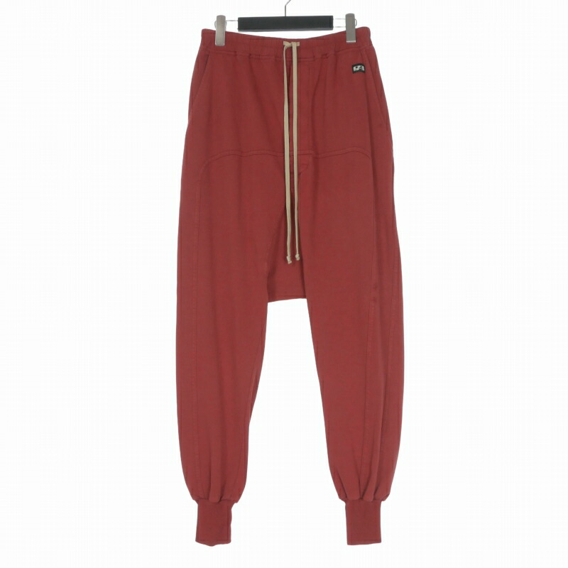 【中古】ダークシャドウ DRKSHDW RICK OWENS 21SS JOGGER PANTS ジョガーパンツ サルエルパンツ XS DARK CHERRY レッド DU21S2395-RIG メンズ 【ベクトル 古着】 260626|VECTOR×Refine