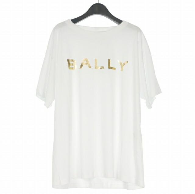 【中古】未使用品 バリー BALLY Logo-print organic-cotton T-shirt ロゴプリント クルーネック Tシャツ カットソー 半袖 XXL ホワイト 白 6307320 国内正規 メンズ 【ベクトル 古着】 260626|VECTOR×Refine