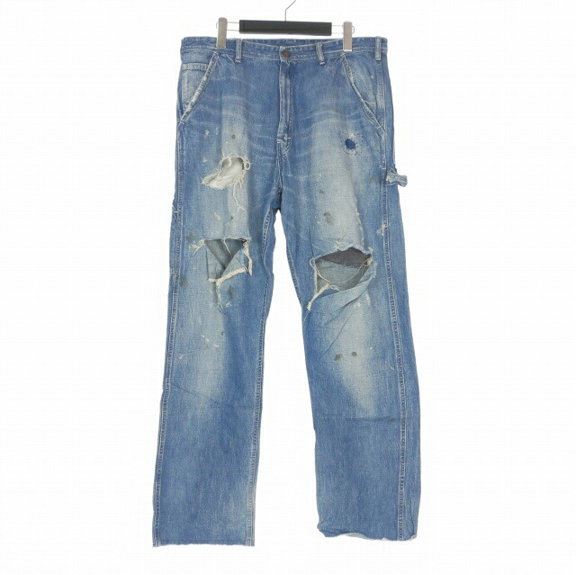 【中古】セントマイケル SAINTMICHAEL 24SS DENIM PANTS PAINTER デニム ペインターパンツ L インディゴ 青 SM-YS8-0000-051 メンズ 【ベクトル 古着】 260716｜VECTOR&times;Refine