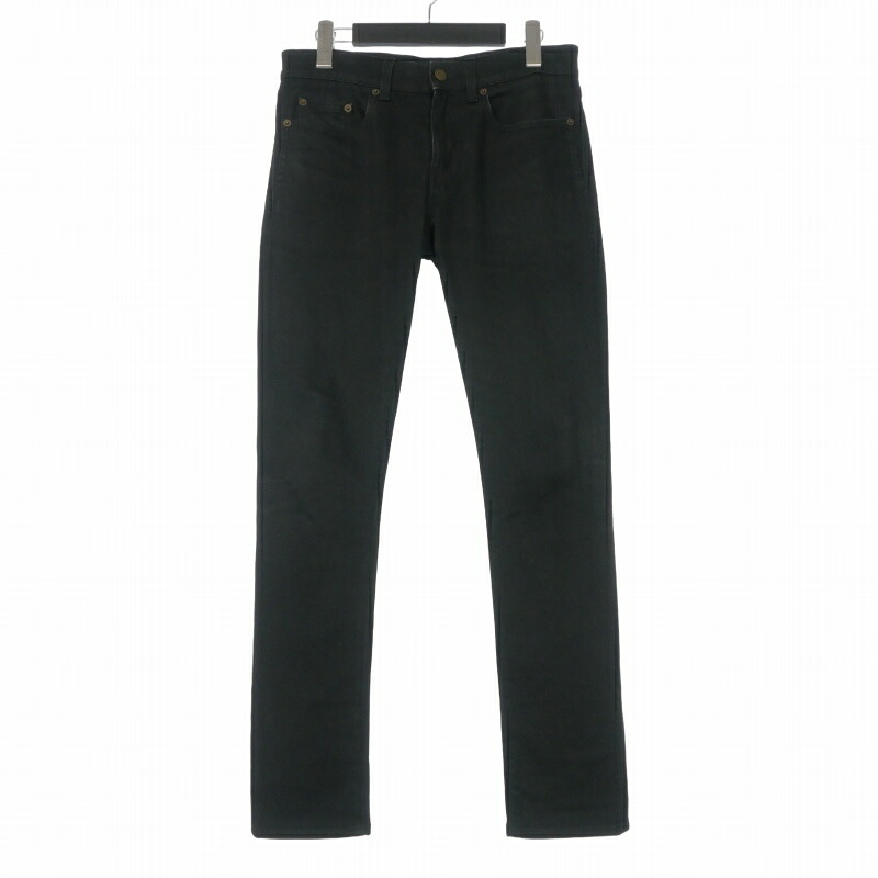 【中古】サンローラン パリ SAINT LAURENT PARIS 2022年 D02 M/SK-LW スキニーデニムパンツ ジーンズ 27 ブラック 黒 527389 YS500 国内正規 メンズ 【ベクトル 古着】 260719｜VECTOR&times;Refine