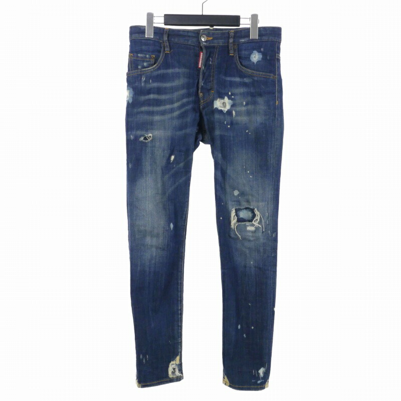 楽天市場】【中古】 DSQUARED2 (ディースクエアード) SKATER JEANS