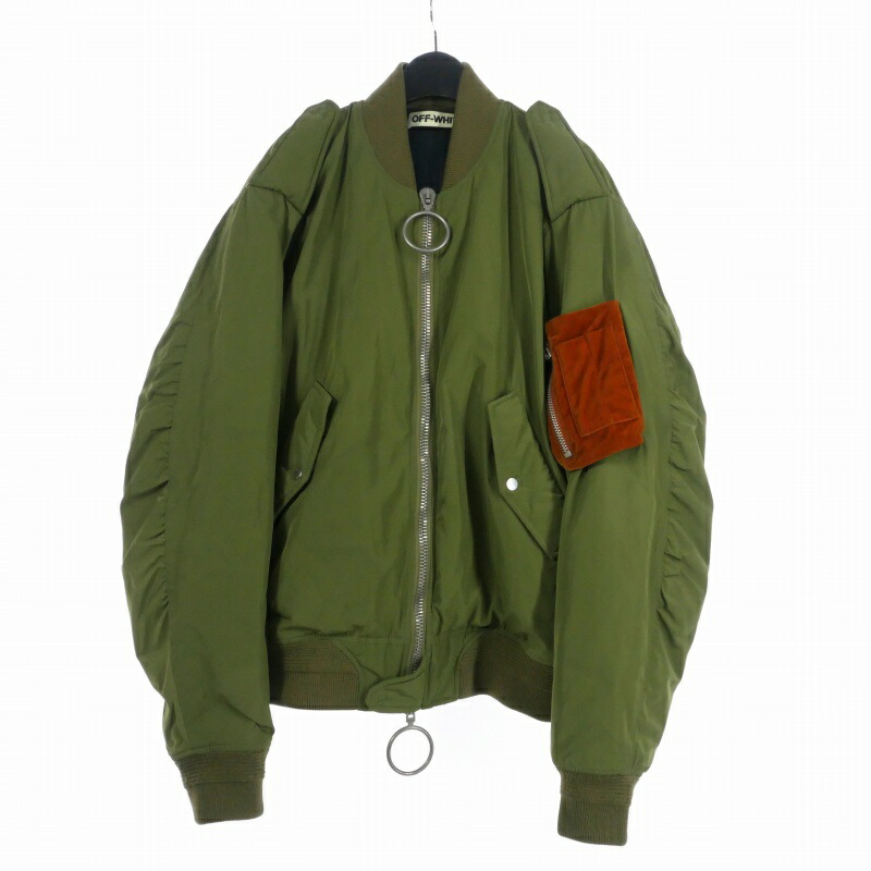 オフホワイト　Off-white　ボンバージャケット　MA-1　ブルゾン　XL OFF-WHITE オフホワイト 16AW Bomber Jacket MA-1 ボンバー