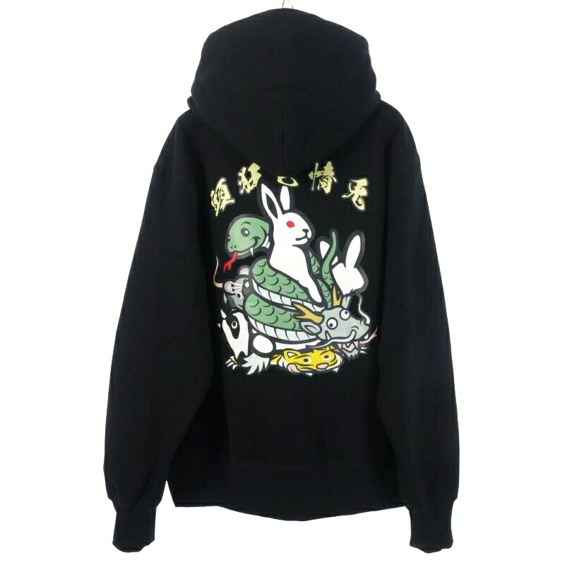 楽天市場】#FR2 2024 BLACK RABBITS LOGO HOODIE SIZE-L NFT保有者限定