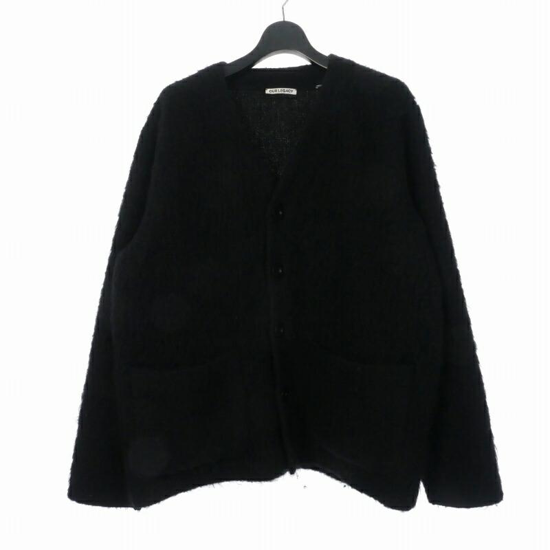 our legacy 23aw モヘアカーディガン Our Legacy カーディガン ブラック モヘア