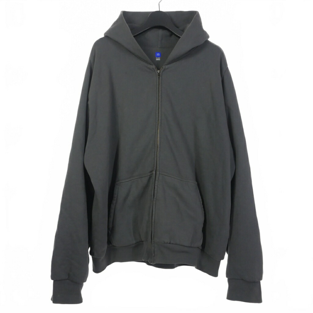yeezy gap hoodie XL ジップアップ グレー イージー YEEZY X GAP DOUBLEFACE ZIP UP SWEAT HOODIE - Spyder