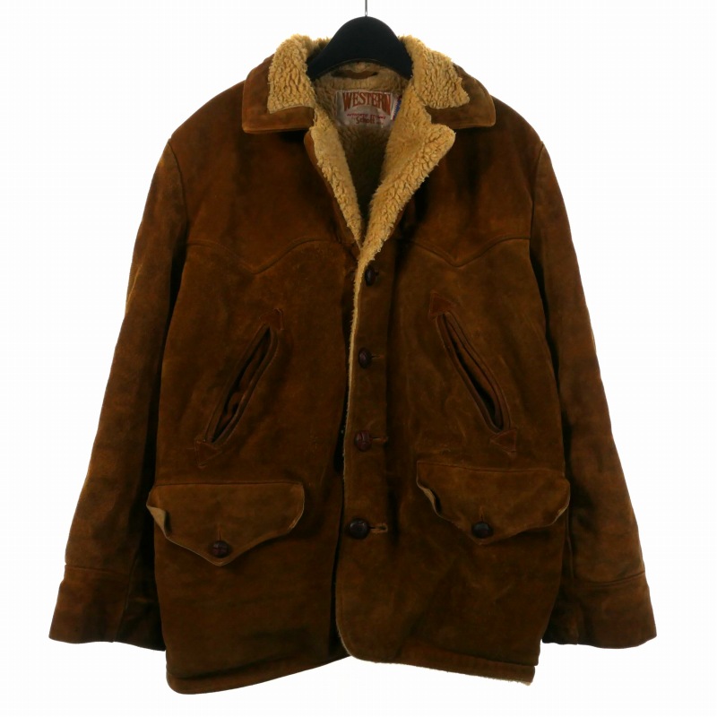 schott ショット 38 スエード　レザー　ボア　ジャケット　ヴィンテージ 楽天市場】70~80年代 ショット SCHOTT ボアライナー スエードレザー