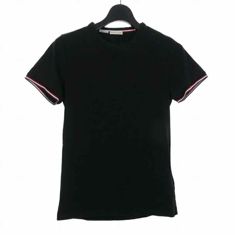 楽天市場】MONCLER MAGLIA T-SHIRT BLACK サイズXL C-SCOM-19-18922