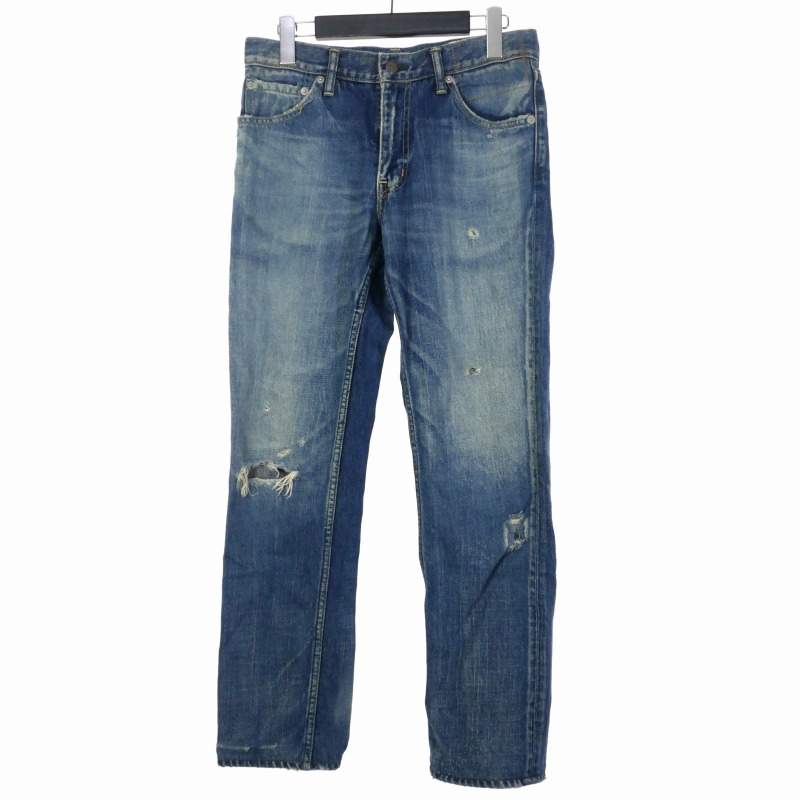 楽天市場】visvim ビズビム パンツ ダメージリペア 加工 スリム デニム
