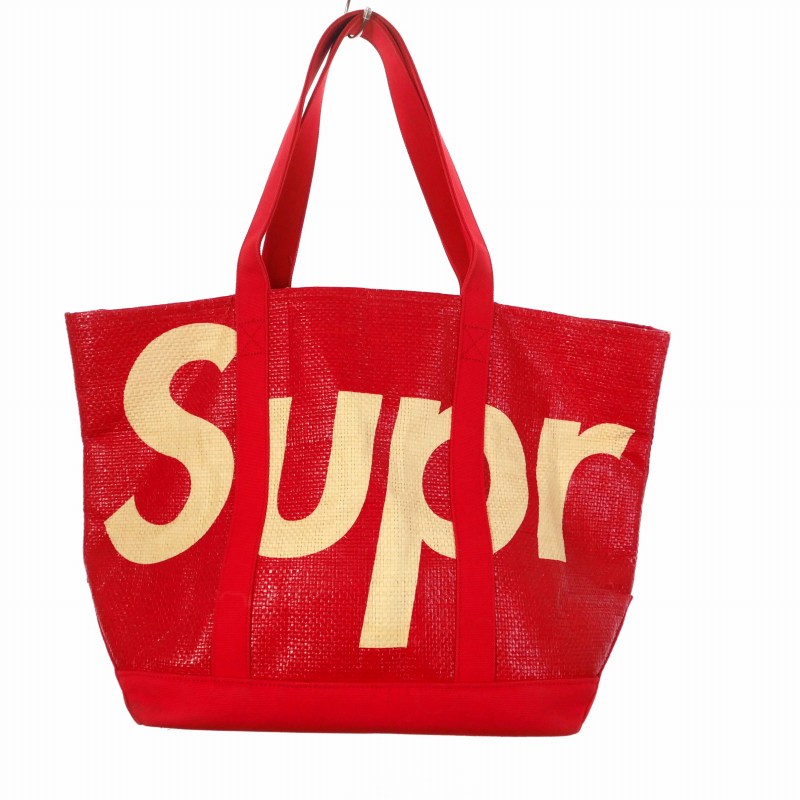 Supreme Raffia Tote ラフィア トートバッグ 美品 中古・古着通販】SUPREME (シュプリーム) ラフィアトートバッグ