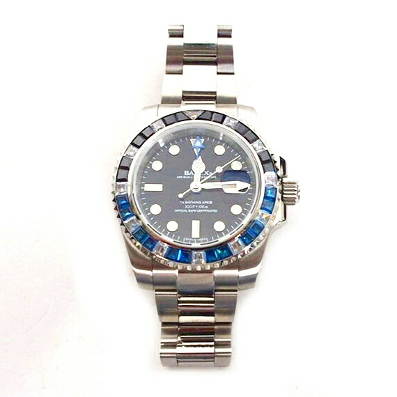【稼働品】BAPE BAPEX クリアシャーク 時計 メンズ A BATHING APE 'CLEAR SHARK BAPEX'シャーク ベイペックス