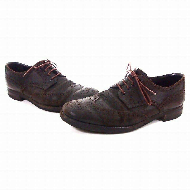 楽天市場】【PRADA】プラダスクエアトゥ レザードレスシューズ サイズ6