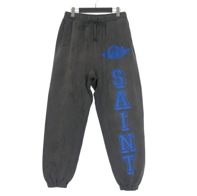 【中古】未使用品 セントマイケル SAINTMICHAEL 25AW ANGEL SWEAT PANTS スウェットパンツ M ブラック 黒 SM-HR1-0000-060 メンズ 【ベクトル 古着】 251027