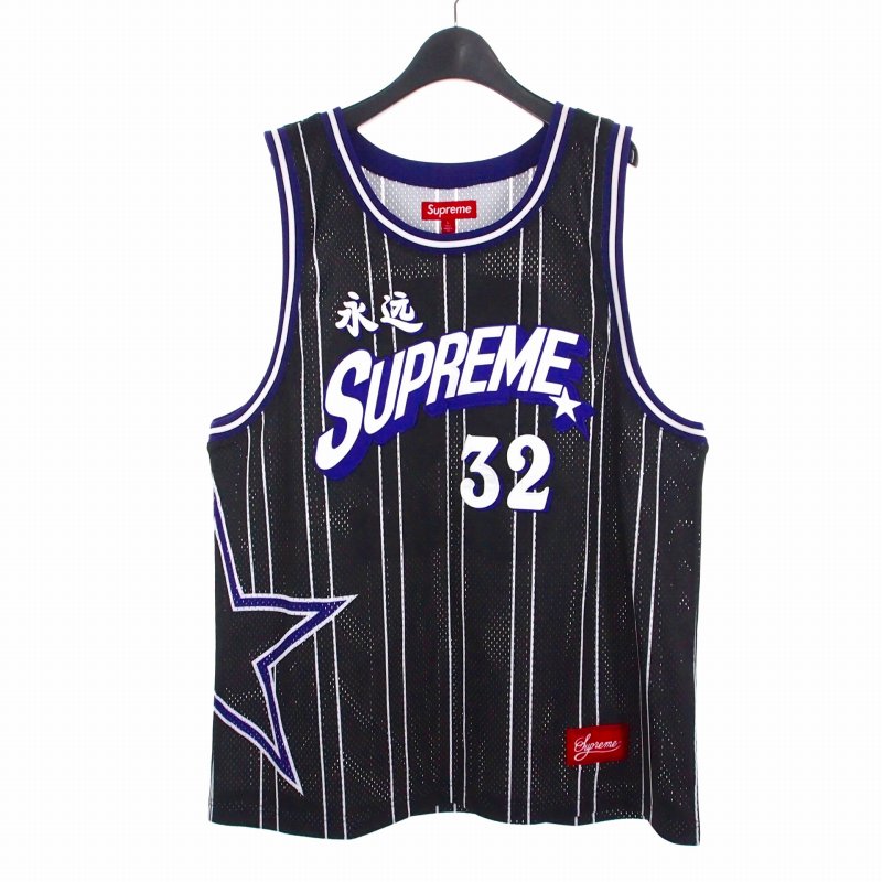 【中古】シュプリーム SUPREME 24SS Star Basketball Jersey ゲームベスト L ブラック/パープル 黒 紫 メンズ 【ベクトル 古着】 251227