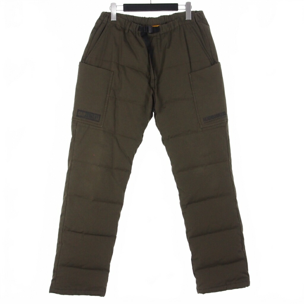 【中古】ネイバーフッド NEIGHBORHOOD NH. ODE/C-PT ダウンパンツ M オリーブ 緑 202GYGYN-PTM01S メンズ 【ベクトル 古着】 260118