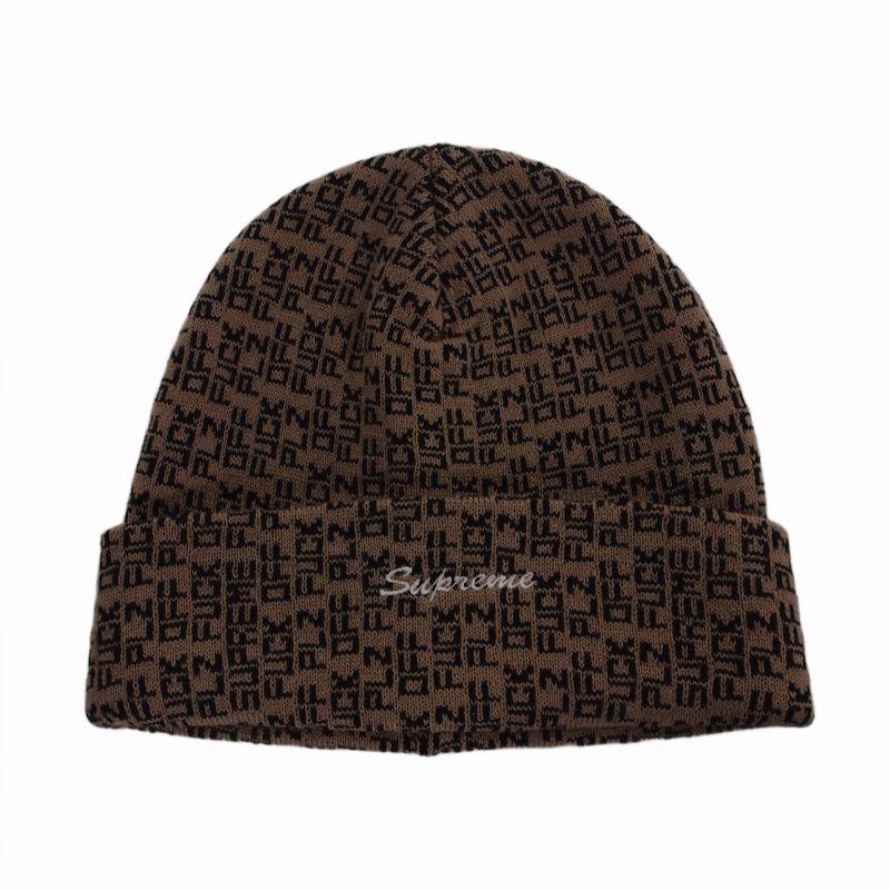 【中古】シュプリーム SUPREME 25SS Fuck Off Beanie ファックオブビーニー ニット帽 帽子 ベージュ メンズ 【ベクトル 古着】 260202