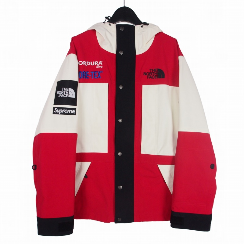 【中古】シュプリーム SUPREME × 北の方人間の顔 THE NORTH FACE 18AW Expedition Jacket 探検 上衣 上衣 厚地の外套 M 赤いこと 赤 NP61810I メンズ 【ベクター 古着】 260207