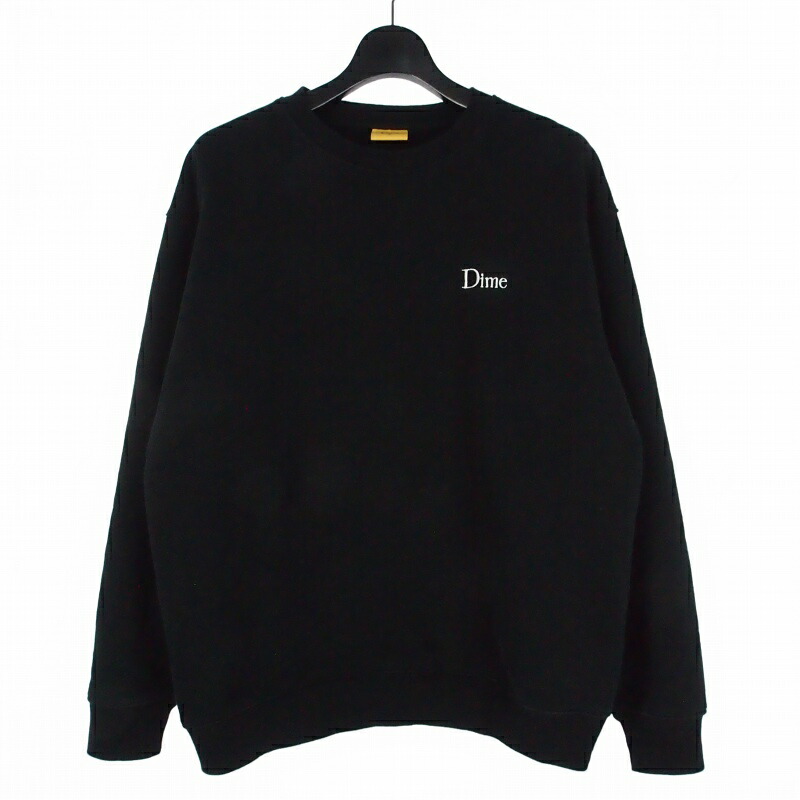 【中古】ダイム DIME Classic Small Logo Crewneck クラシックスモールロゴクルーネック 流汗 調教師 M 黒いこと 黒 メンズ 【ベクター 古着】 260222