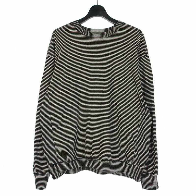 【中古】ブラームス blurhms C/NAPP Border Crew Neck P/O 間借り人 流汗 調教師 3 黒いこと 象牙色 BHS24F039 メンズ 【ベクター 古着】 260222 トップス-メンズファッション