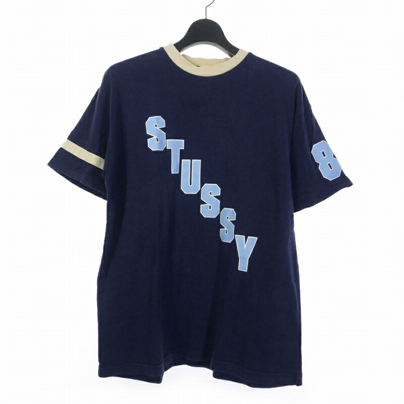 楽天市場】OZ製 80s STUSSY Border Pocket S/S Tee 黒 M OLD STUSSY