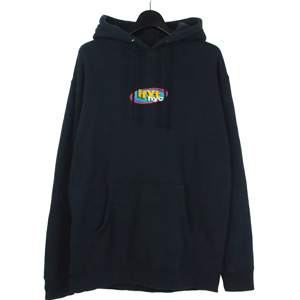 【中古】ラファイエット Lafayette NY Radio Hooded Sweatshirt プルオーバー パーカー L ネイビー 紺 メンズ 【ベクトル 古着】 260302