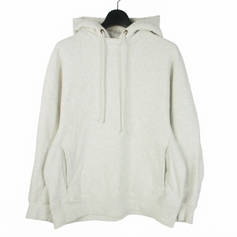 【中古】旦那ハリウッド N.HOOLYWOOD × はやりっ子 Champion 24AW リバースウィーブ HOODED SWEATSHIRT フーディ アノラック S 白いこと 白 C8-A128 メンズ 【ベクター 古着】 260306