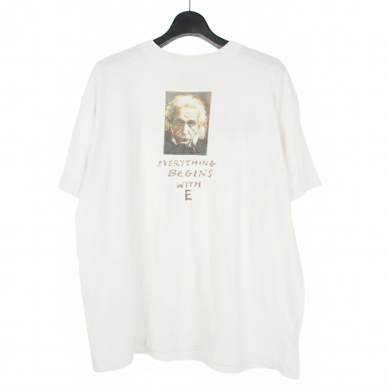 【中古】未使用品 セントマイケル SAINTMICHAEL 26SS JR_SS T-SHIRT/E グラフィックプリントTシャツ カットソー 半袖 M ホワイト 白 SM-MK8-0000-C04 メンズ 【ベクトル 古着】 260418