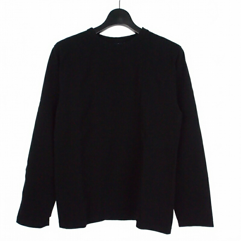 【中古】ステュディオダルチザン STUDIO D'ARTISAN 無地 ロングスリーブ ロンT Tシャツ カットソー 長袖 M ブラック 黒 8088 メンズ 【ベクトル 古着】 260327