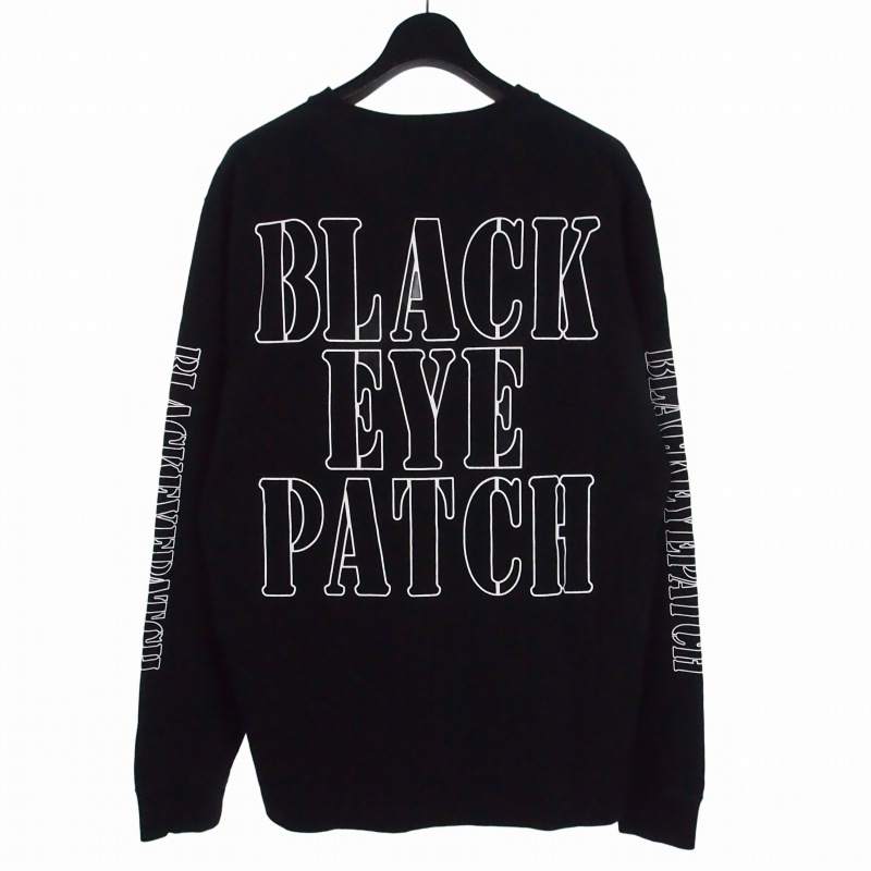 【中古】ブラックアイパッチ THE BLACK EYE PATCH クルーネックスウェット トレーナー カットソー 長袖 L ブラック 黒 メンズ 【ベクトル 古着】 260327