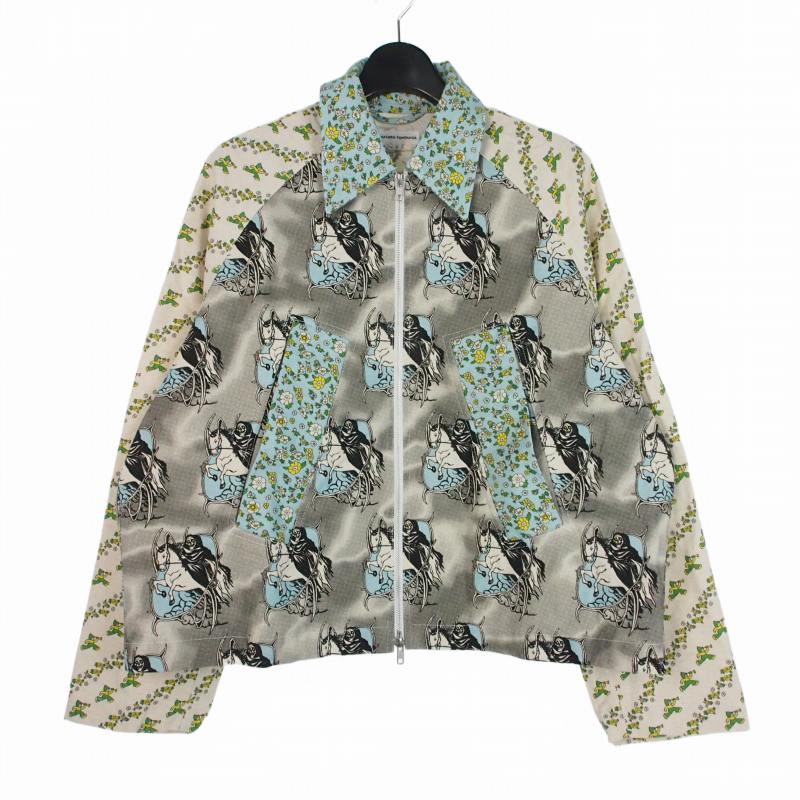 【中古】ワタルトミナガ WATARU TOMINAGA 総柄 切替ブルゾン ジャケット 1 マルチカラー メンズ 【ベクトル 古着】 260402