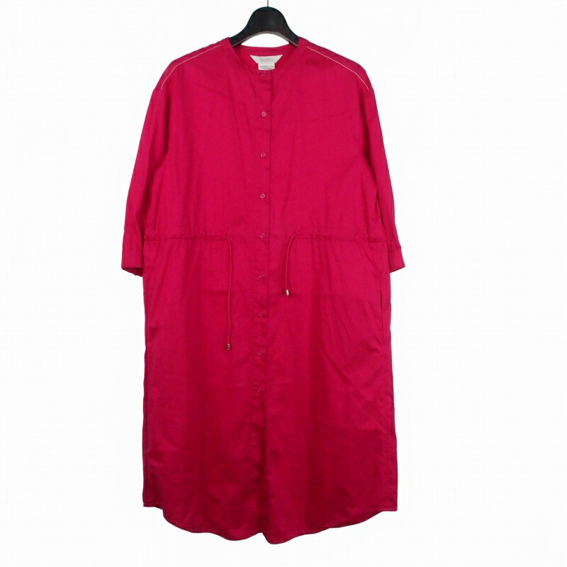【中古】マックスマーラ MAX MARA 22AW ロング シャツワンピース ドレス 38 ピンク 23322101366 レディース 【ベクトル 古着】 260331｜VECTOR&times;Refine