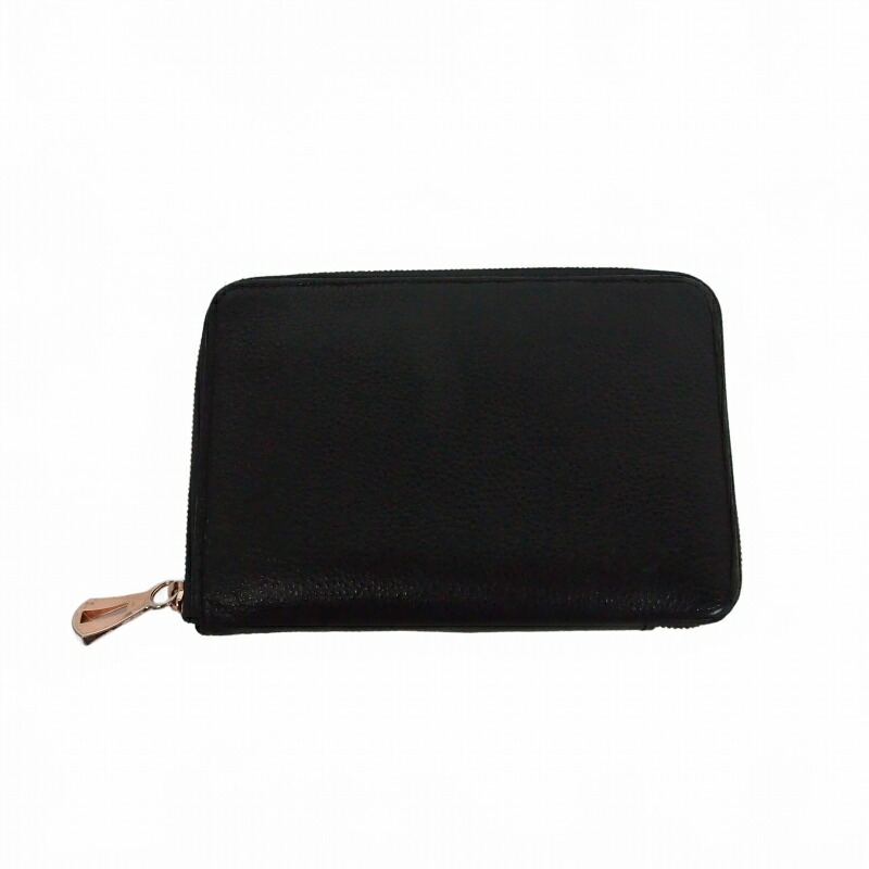 【中古】イッチ ITTI CRISTY STUFFING MID WLT クリスティースタッフィングミッドウォレット 財布 黒桟革 ブラック 黒 メンズ 【ベクトル 古着】 260402