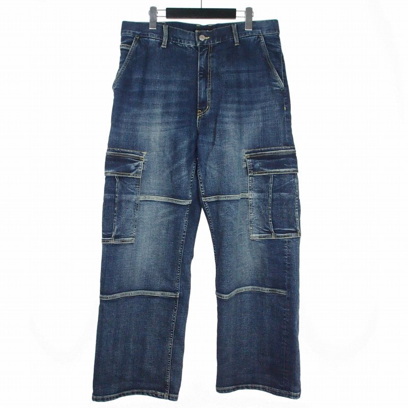 【中古】エクストララージ X-LARGE STRETCH DENIM CARGO PANTS ストレッチデニムカーゴパンツ ジーンズ 36 インディゴ 101251031022 メンズ 【ベクトル 古着】 260406