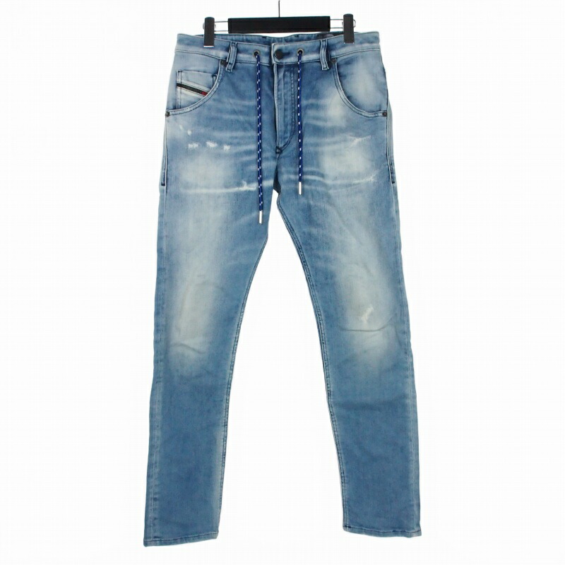 【中古】ディーゼル DIESEL KROOLEY-X-T スキニーデニムパンツ ジーンズ W29 ライトブルー 国内正規 メンズ 【ベクトル 古着】 260413