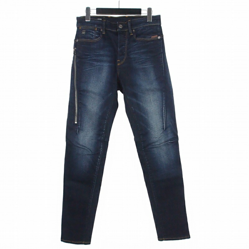 【中古】ジースターロウ G-Star RAW CITI-R 3D SLIM TAPERED スリムテーパードデニム ジーンズ パンツ W28 L30 インディゴ D21697-6131-071 メンズ 【ベクトル 古着】 260414