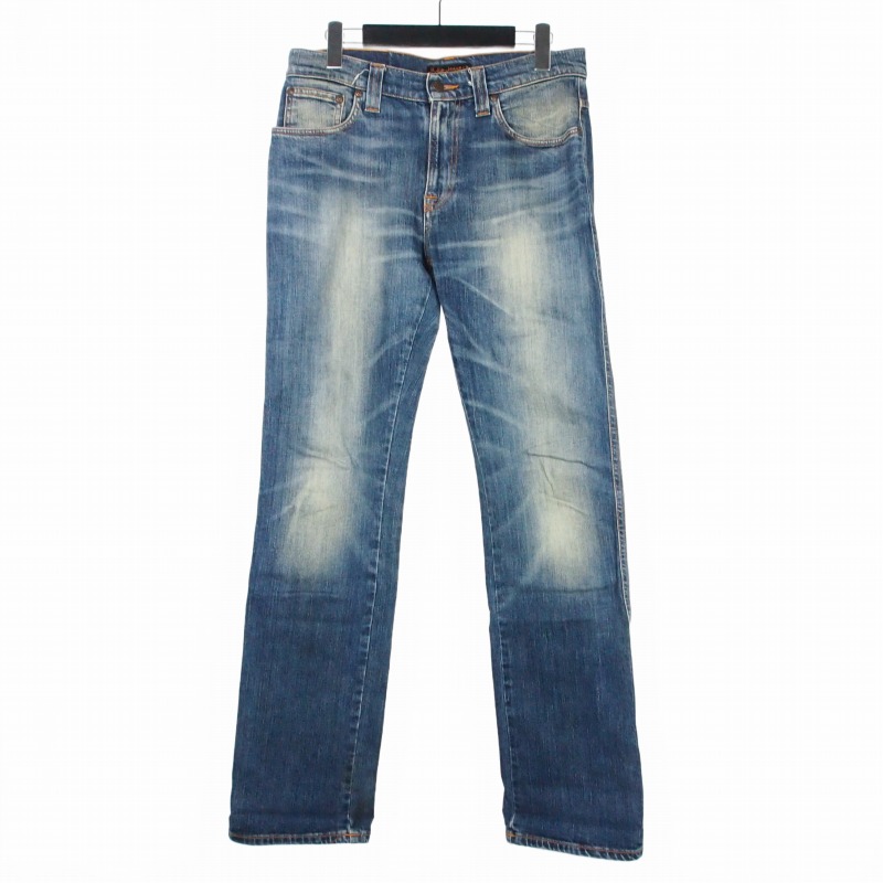 【中古】ヌーディージーンズ nudie jeans オレンジステッチ デニム ジーンズ パンツ W31 L32 インディゴ メンズ 【ベクトル 古着】 260413 4,838円
