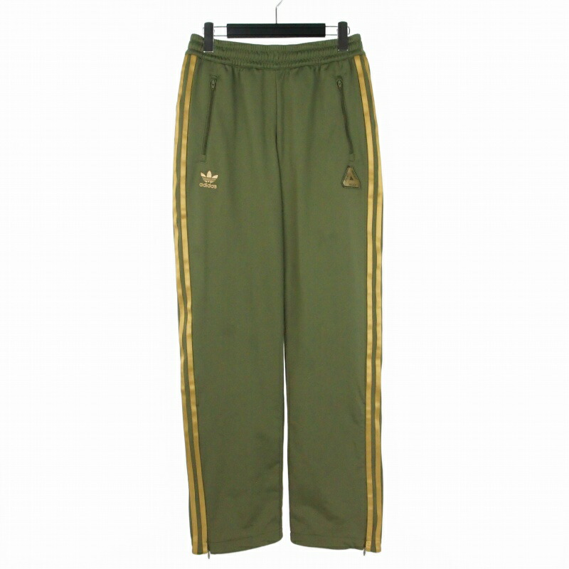 【中古】アディダス adidas × 九重の天 PALACE FIREBIRD TRACK PANT ファイヤーバードトラックパンツ S カーキ IJ9802 メンズ 【ベクター 古着】 260418 ズボン・パンツ-メンズファッション