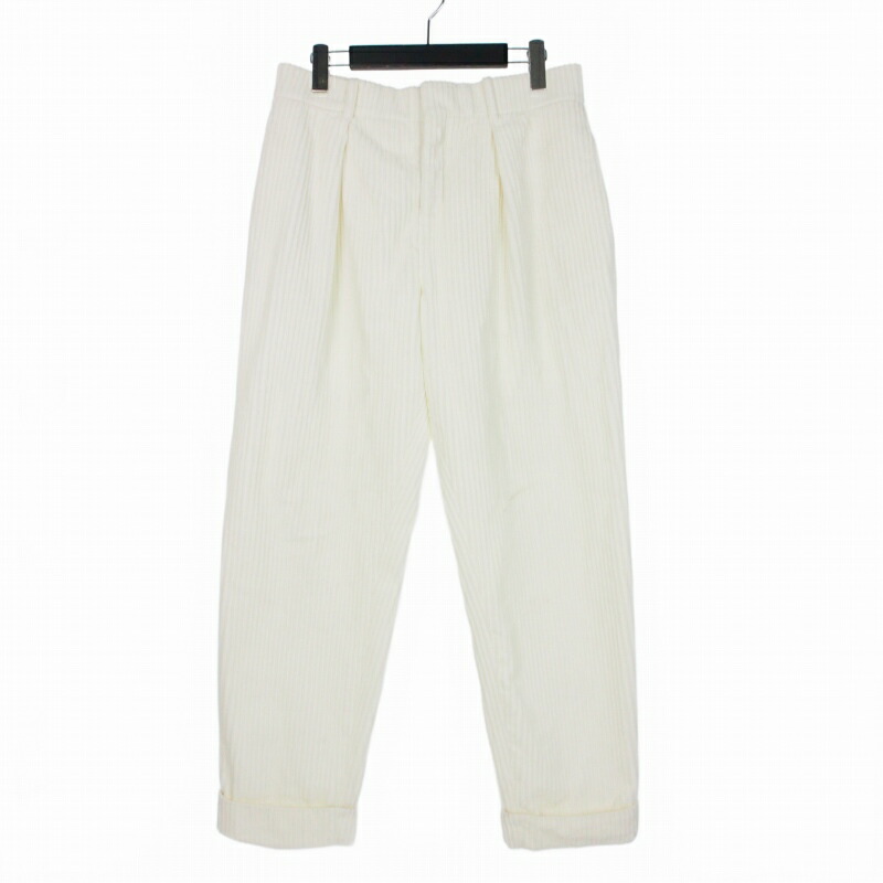 【中古】サンローラン 光の都市 SAINT LAURENT PARIS 19AW コーデュロイタックパンツ 38 白いこと 白 582281 Y004R 国内定め事 メンズ 【ベクター 古着】 260428