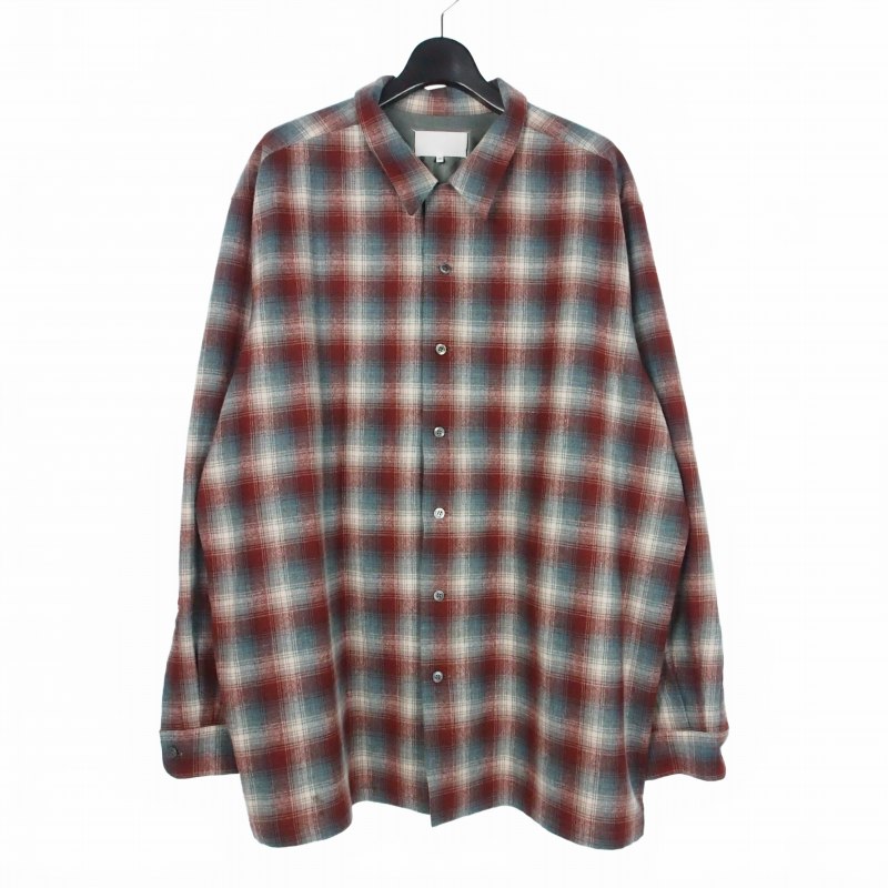 【中古】メゾンマルジェラ Maison Margiela × ペンドルトン PENDLETON 照合のしるし オーバーサイズシャツ 長袖 44 挙げ句の果て S67DT0010 S78038 国内定め事 メンズ 【ベクター 古着】 260428