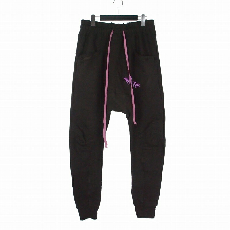 【中古】カタリスト CVTVLIST × マイン MYne 22AW USUAL PANTS エテ公エル スウェットパンツ 不都合工業  2 黒いこと 黒 GCLPT105 メンズ