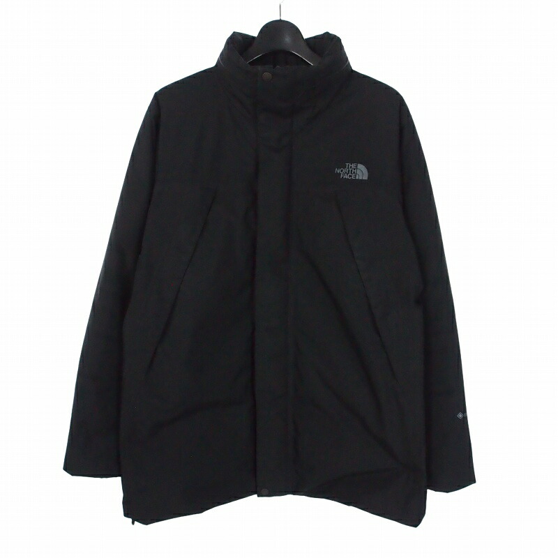 【中古】ザノースフェイス THE NORTH FACE GTX Puff Coat GTXパフ厚地の外套 落ち込む上衣 上衣 厚地の外套 M 黒いこと 黒 ND92062 メンズ 【ベクター 古着】 260519