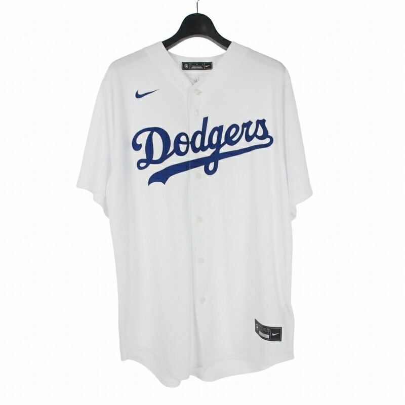 【中古】ナイキ NIKE ドジャース レプリカユニフォーム プルオーバー 半袖 L 白いこと 白 T770-LDWH メンズ 【ベクター 古着】 260523