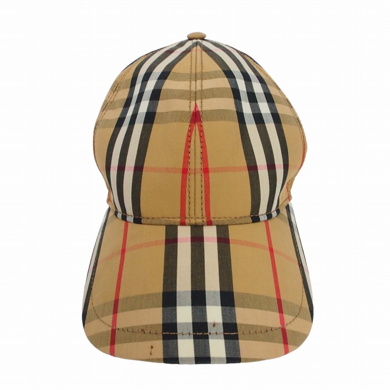 【中古】赤ちょうちんバリー BURBERRY 野球旗がしら ノバチェック 旗がしら 鳥打ち帽 L ベージュ ITFACPRO15CHI メンズ 【ベクター 古着】 260529