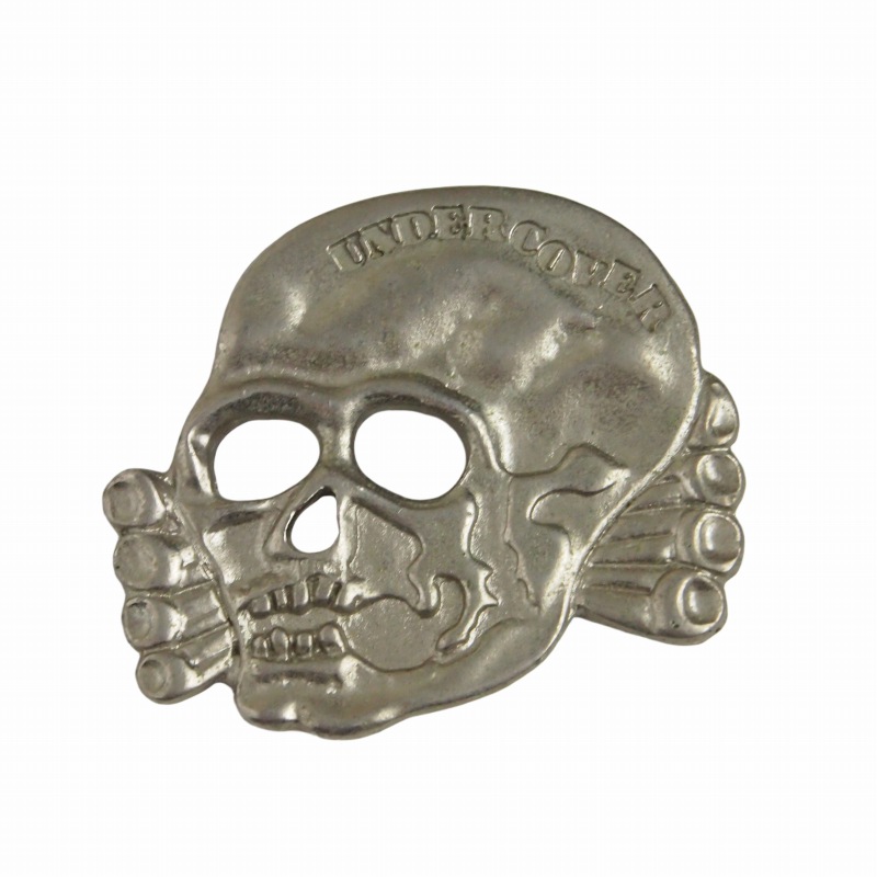 【中古】アンダー覆いかぶせる UNDERCOVER 90S アーカイブ スカル ピン徽章 付属品 しろがね色 メンズ 【ベクター 古着】 260530