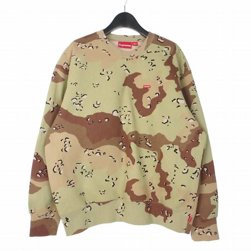 【中古】シュプリーム SUPREME 20AW Small Box Crewneck Camo スモールボックスロゴ 労働者の一団のど首 チョコチップカモフラ 汗水 調教師 M マルチ色合い メンズ 【ベクター 古着】 260611