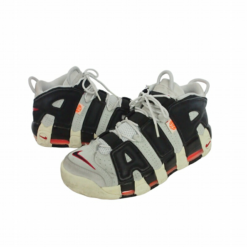 【中古】ナイキ NIKE エア モア アップテンポ '96 AIR MORE UPTEMPO '96 モアテン US8.5 26.5 cm フォトンダスト×ユニバーシティレッド DX3356-001 メンズ 【ベクトル 古着】 260717|VECTOR×Refine