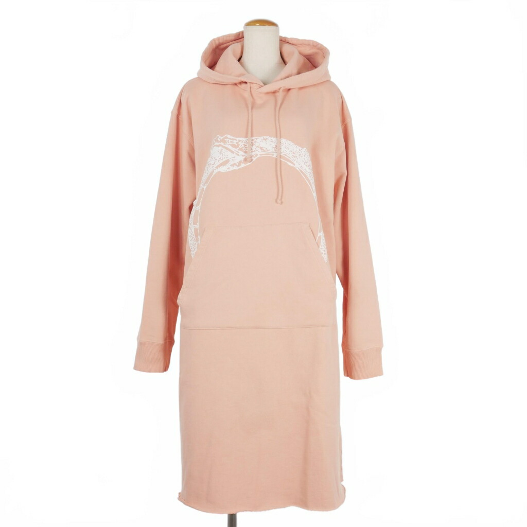 【中古】エムエムシックス メゾンマルジェラ MM6 Maison Margiela スネークプリント 厚地の外套大きさ パーカー 衣装 S サクラ色 S62CT0222 S25564 201 国内置き目 レディース 【ベクター 古着】 241203