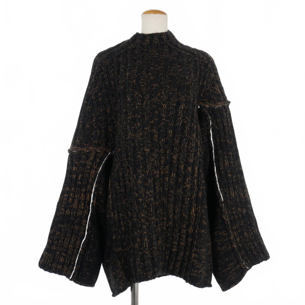 MM6 Maison Margiela  エムエムシックス メゾン マルジェラ 22AW シアーフリルデザインニットセーター S62NC0105 S23954 ブラック 40 ITZZZROTCKY0 楽天市場】MM6 Maison Margiela エムエムシックス メゾン