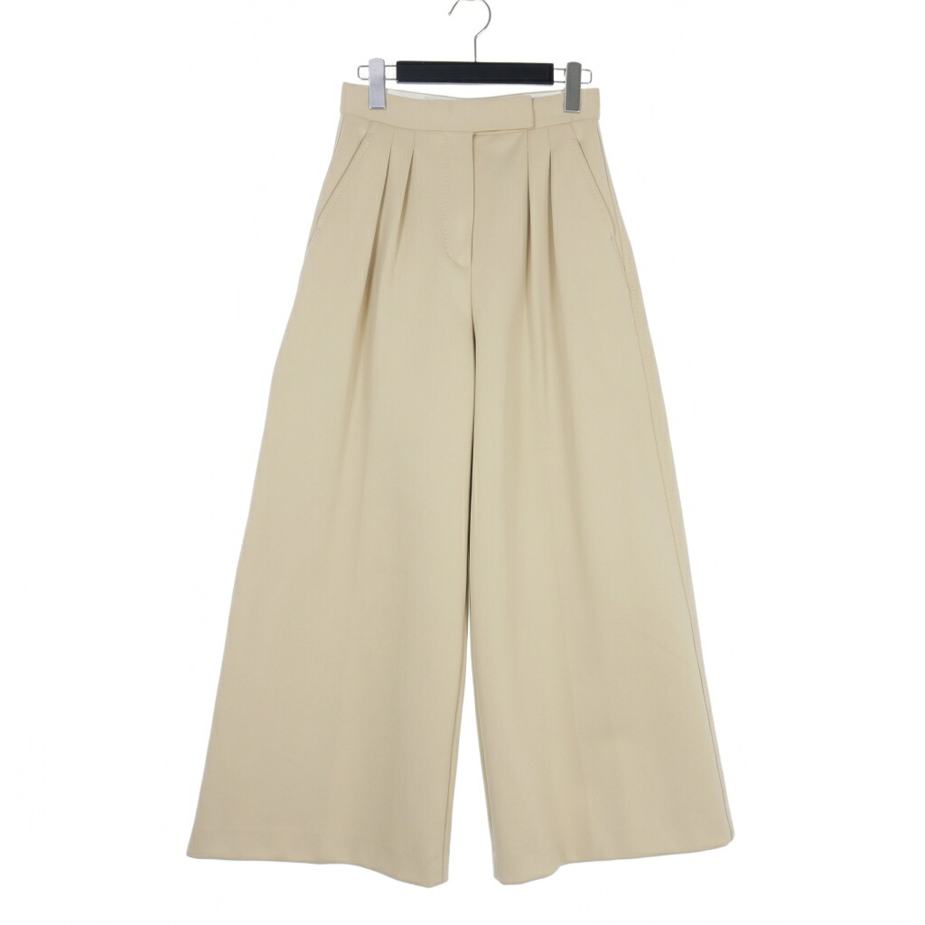 【中古】マックスマーラ MAX MARA 24SS コットン スキューバ フレア パンツ 38 ベージュ 2411781021 レディース 【ベクトル 古着】 250527｜VECTOR&times;Refine