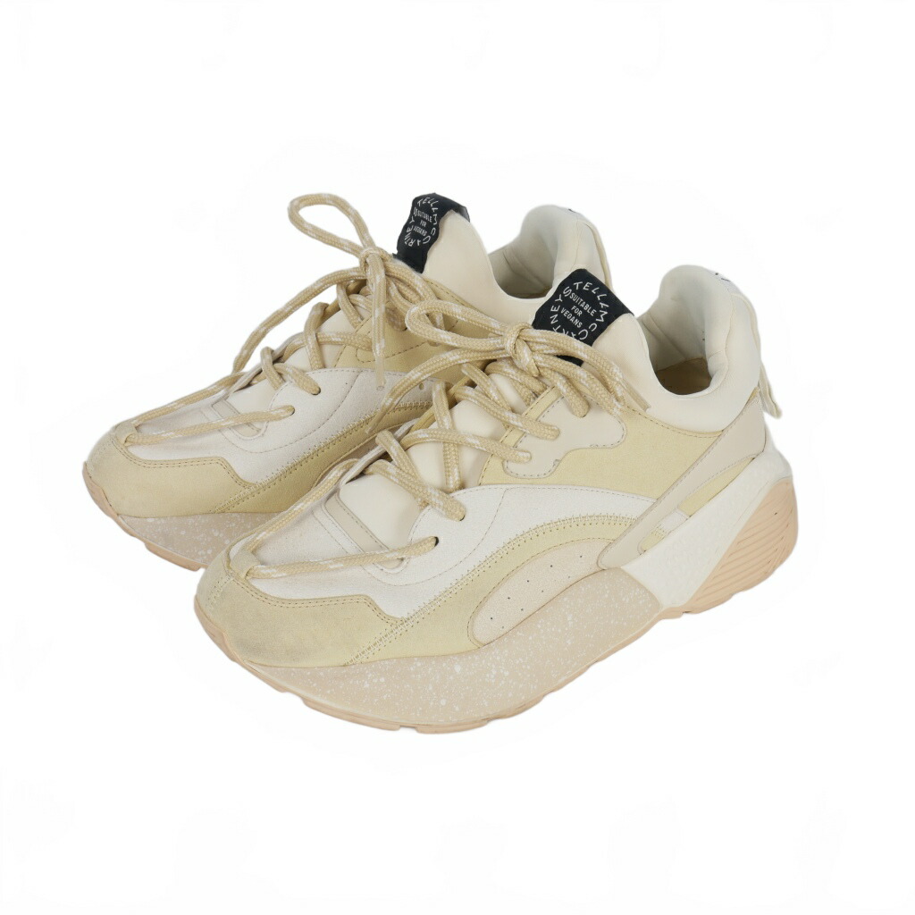 ステラマッカートニー 35 22 エクリプス ベルクロ 厚底 マジックテープ 白 Stella McCartney STELLA McCARTNEY エクリプス ベルクロ レザー