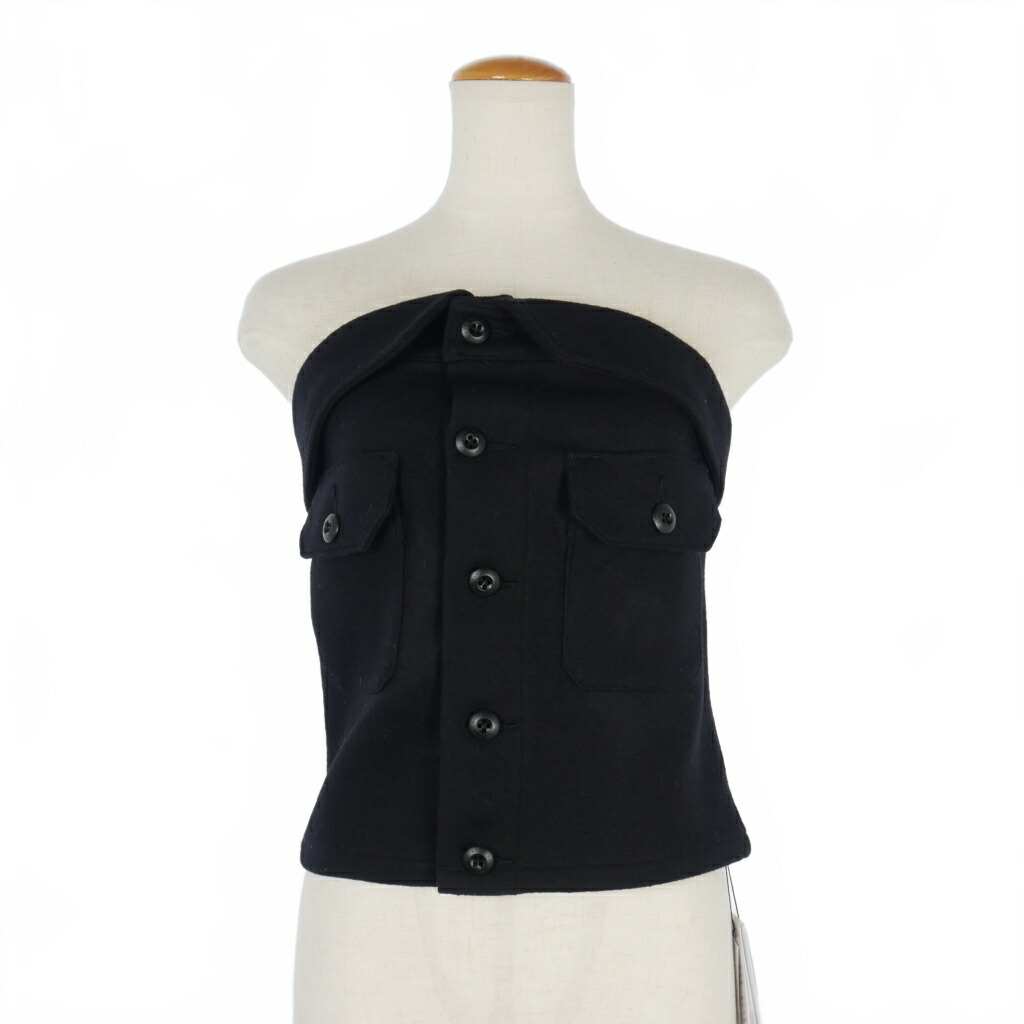 【中古】カレンテージ CURRENTAGE クロシェニットビスチェ キャミソール ブラック 黒 /CX ■OS レディース カレンテージ CURRENTAGE クロシェニットビスチェ キャミソール